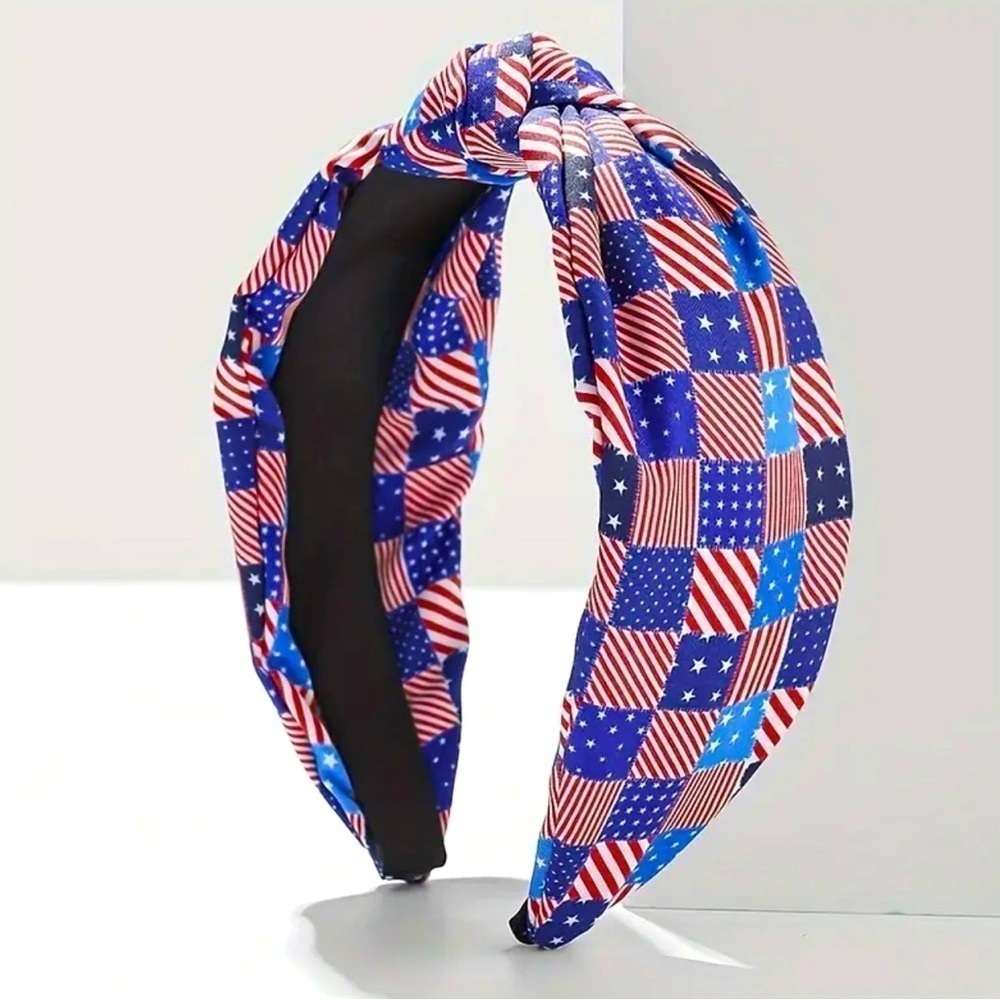 Patriotic Top Knot Headband